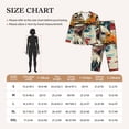 thumbnail image 4 of Disketp Retro American Eagle Pajamas Set Long Sleeve Sleepwear Womens Button Down Nightwear Pj Sets-{designName}-XX-Large, 4 of 7