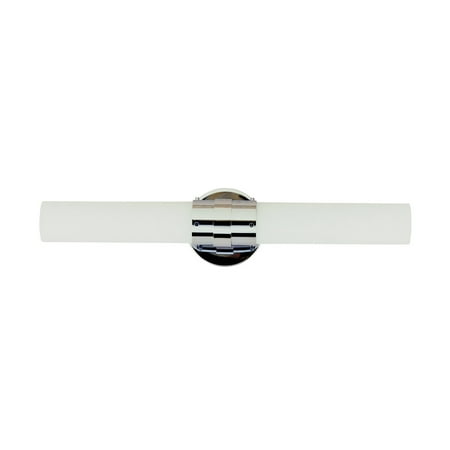

Bathroom Vanity 2 Light Fixture With Polished Chrome Finish Metal Medium 21 120 Watts