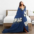 thumbnail image 5 of Quinnipiac University Logo Fleece Blanket, Very Soft Microfiber Flannel Blanket for Couch Warm and Cozy for All Seasons, 5 of 6
