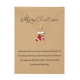 thumbnail image 2 of Creative Dripping Oil Santa Snowman Necklace Wishing Painting Oiled Paper Card Necklace, 2 of 9