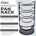 thumbnail image 4 of czcpp-Heavy Duty Pan Organizer, 5 Tier Rack - Holds up to 50 LB - Holds Cast Iron Skillets, Griddles and Shallow Pots - Durable Steel Construction - Space Saving Kitchen Storage - No Assembly Require, 4 of 4