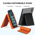 thumbnail image 2 of Ultra Thin Foldable Silicone Phone Tablet Stand, Adjustable Portable Universal Desktop Holder For Home Office Travel Bed, 2 of 7