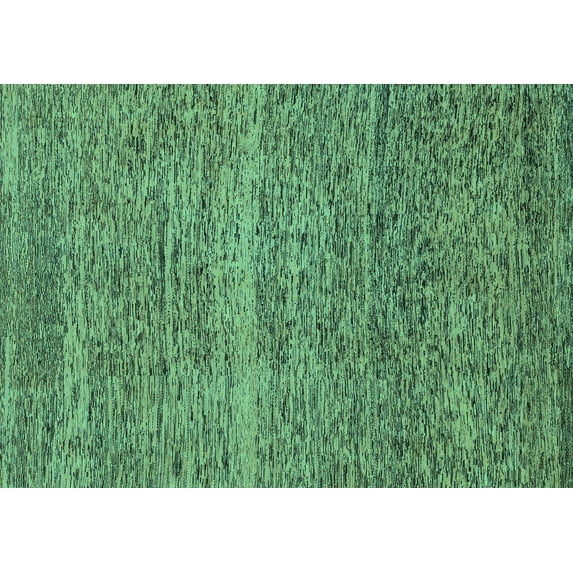 Ahgly Company Indoor Rectangle Abstract Turquoise Blue Modern Area Rugs, 6' x 9'