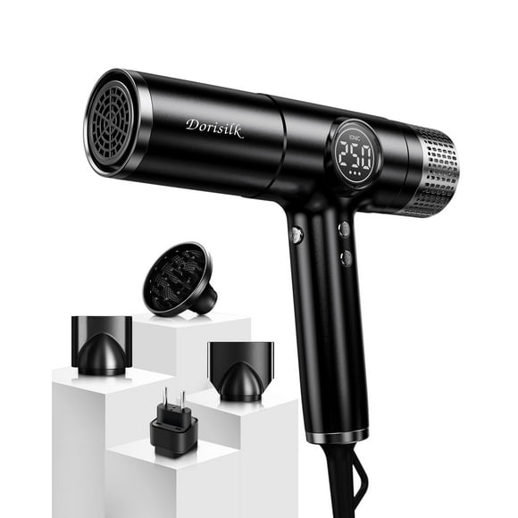 DORISILK Dual Voltage Hair Dryer for International Travel&iuml;&frac14;1875W Professional Hair Dryer 160000 RPM Brushless &iuml;&frac14;Ionic Blow Dryer
