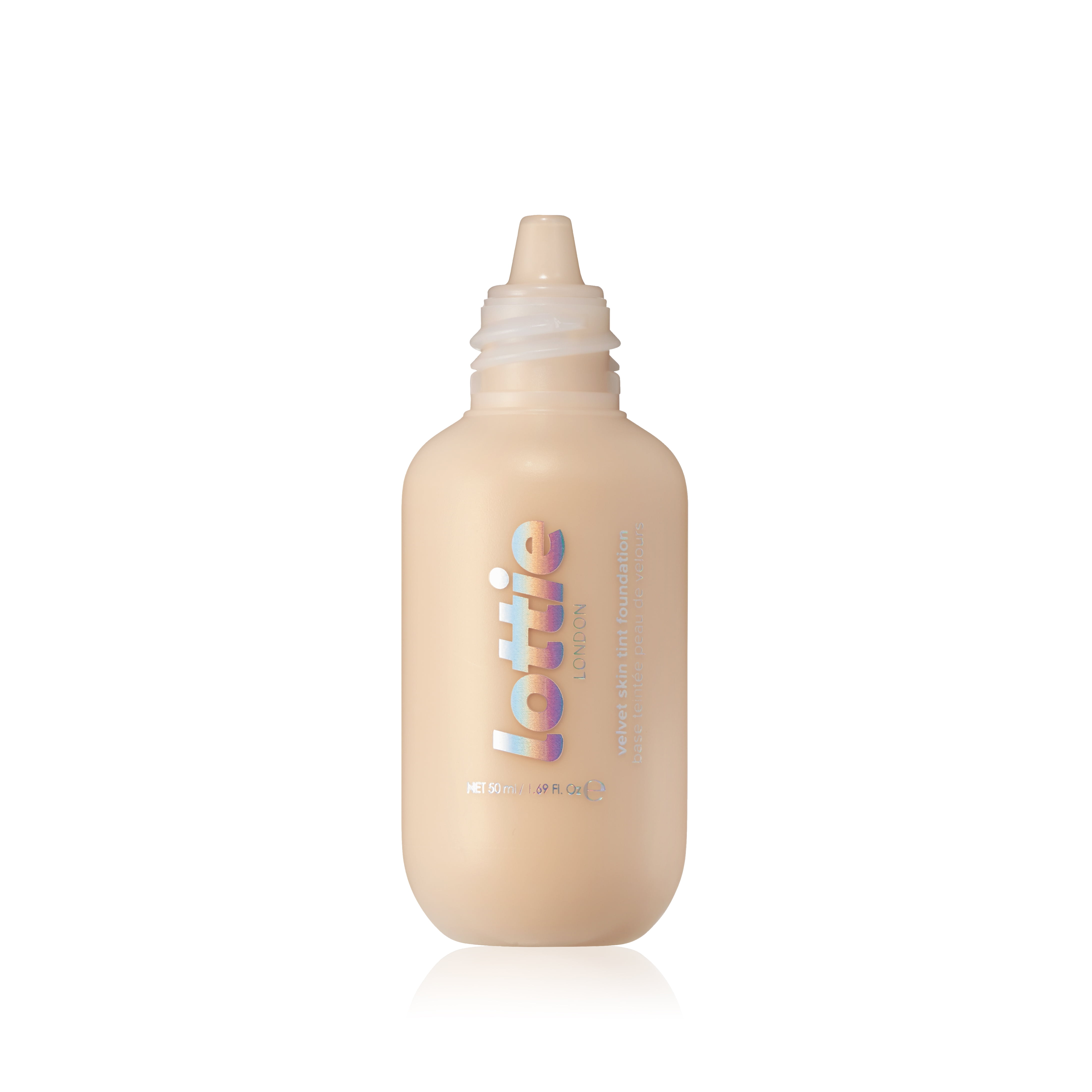 Lottie London Velvet Skin Tint Foundation, Vegan, Matte Finish, Light Medium, 1.69 fl oz