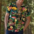 thumbnail image 6 of Funny Tropical Tiki Aloha Hawaiian Shirts for Men Summer Beach Tiki Button Down Mens Casual Hawaiian Shirts Short Sleeve, 6 of 7