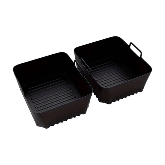 Air Fryer Silicone Basket Reusable Silicone Liners for Air Fryer Basket Tray with Handles for Oven Air Fryer Baking Cooking