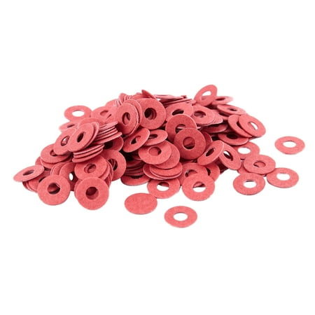 

200 Pcs 3x8x0.7mm Insulated Fiber Insulating Spacers Red