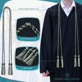 thumbnail image 4 of Endea Graduation Double Graduation Honor Cord Forest Green/White, 4 of 4