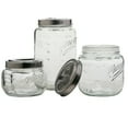 thumbnail image 4 of Mason Craft & More 3 Piece Square Glass Canister Set With Pop Up Lid, 4 of 10