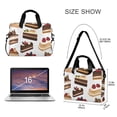 thumbnail image 3 of FORMRS 16" Laptop Sleeve Bag Carrying Case with Handle Travel Shoulder Briefcase, White Cakes Pattern, 3 of 8