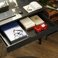 thumbnail image 4 of Computer Desk with Shelves and Drawer, 39'' Home Office Writing Desk, Laptop Study Table Workstation,Business Style, Stable Metal Frame, Black,CPT003-BK100-RR, 4 of 7