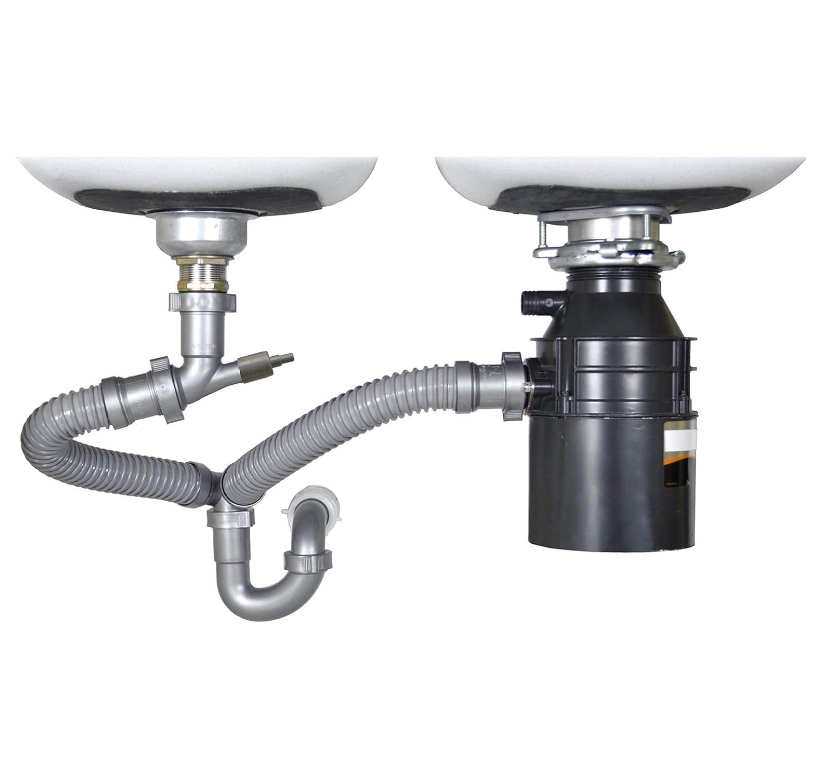 Snappy Trap 1 1/2" All-In-One-Drain Kit for Double Bowl Kitchen Sinks