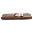 thumbnail image 3 of Dockem Wallet Case for iPhone X / XS; Built-in Metal Plate, 2 Credit Card Slots, Exec M2, Brown, 3 of 9