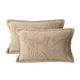 thumbnail image 2 of Fundas de almohada de doble cara de terciopelo de leche - pack de 2, engrosadas y acolchadas, 74x48cm - blanca, rosa, gris, verde, café, gris oscuro, morado, marrón, 2 of 6