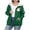 Green, variant on Women's Plus Size Hooded Sweatshirts Printed Graphic Long Sleeve Fleece Lined Zipper Jacket Coat with Pockets (XL, Wine)