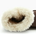 thumbnail image 4 of Weestep Wood Button Warm Shearling Winter Lightweight Snow Boots(10 Toddler, Coffee), 4 of 7