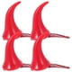 thumbnail image 1 of FELTECHELECTR 2 pares de pinzas para el pelo de cuerno rojo, bonitas horquillas para el pelo, para Halloween, modelaje, tocado, decoración navideña, horquillas para el pelo de niña (rojas), 1 of 4