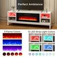 thumbnail image 6 of Giantex 36" Electric Fireplace Insert w/LED Strip Lights,  Fireplace Heater, 6 of 10