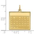 thumbnail image 3 of 14k Yellow Gold Sunday the First Day Calendar Pendant, 3 of 4