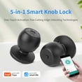 thumbnail image 3 of Fingerprint Door Lock, Smart Fingerprint Door Knob with Keypad, Biometric Door Lock with App Control, Auto Lock Door Lock with Code, Keyless Door Knob with Lock for Bedroom, Home,Office, 3 of 10
