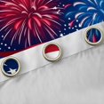 thumbnail image 4 of Manfei Fireworks American Flag Kitchen Curtains,Patriotic Theme Black Out Curtains Pack of 2 (42x63 Each),Red White Navy, 4 of 7