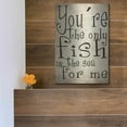 thumbnail image 5 of Luxe Metal Art 'You're The Only Fish In The Sea' by Nicklas Gustafsson, Metal Wall Art, 12"x16", 5 of 9