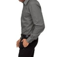 thumbnail image 2 of G-Style USA Men's Regular Fit Long Sleeve Solid Color Dress Shirts - Charcoal - 4X - 20-20.5 - 36-37, 2 of 6