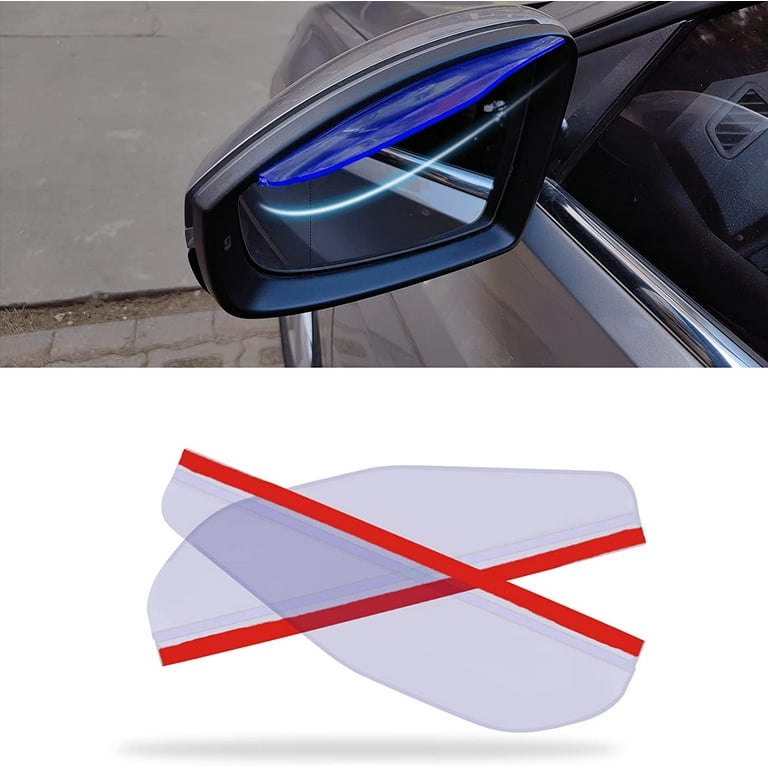 2Pcs Car Rear View Mirror Rain Visor Guard, Carbon Fiber Car Side Mirror  Rain Eyebrow Guard, Auto Mirror Rain Visor, Car Exterior Trim Accessories