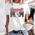 thumbnail image 1 of Fiudx Ofertas Del Día Mujer Casual Verano Impresión Manga Corta Cuello Redondo Suelta Camiseta Blusa Tops, 1 of 5
