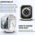 thumbnail image 2 of KOMI Waterproof Case for Apple Watch, 44mm SE (2nd Gen) Series 6 5 4, Tempered Glass Face Cover Accessories Silver, 2 of 7