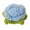 Light Blue, variant on Crochet Flowers Handmade Flower Artifical Flower for Hat Decoration Beautiful Knitted Flowers Small Flowers