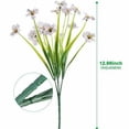 thumbnail image 2 of Artificial Violet Flowers Outdoor, UV Resistant Plants Faux Plastic flowers Greenery Shrubs Indoor Outside No Fade Fake Flower for Kitchen Home Wedding Office Garden Decor 6PCS Pink, 2 of 15