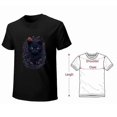 thumbnail image 3 of Blabk Cat T-shirt Aesthetics T-shirt Cat and Flower T-shirt Unisex tees, 3 of 5
