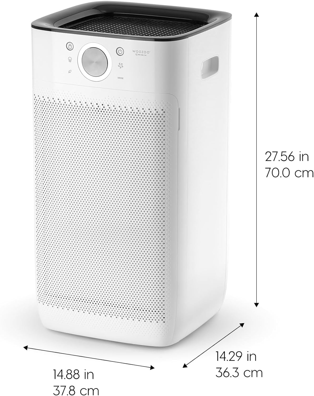 IRIS WOOZOO APF-45 Air Purifiers for Home Large Rooms with H13 True HEPA Filter with Auto Mode, White