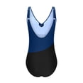 thumbnail image 5 of LEBONYARD Women's One-Piece Sleeveless Swimsuit:Quick Drying & Functional,Womens Patchwork Swimsuits Ruched Criss Bathing Suits V Neck Blackless Swimwear Blue M, 5 of 6