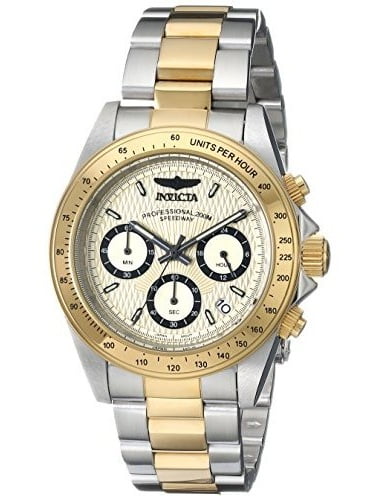 invicta speedway stainless steel case men's watch