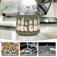 thumbnail image 6 of Yayeee Ashtray with Lid for Cigarette Smokeless Stainless Steel Home Ash Holder, Cute Snowmen, 6 of 7