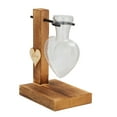 thumbnail image 4 of Glass Planter, Handmade Wooden Frame Hydroponic Vase Borosilicate Glass With Fixed Rod For  Decor, 4 of 8