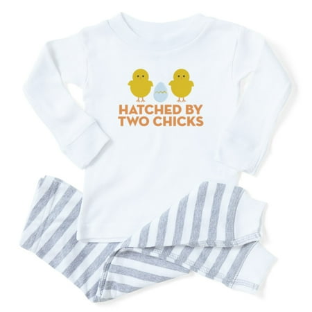 

CafePress - Hatched By Two Chicks - Toddler Long Sleeve Pajama set