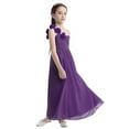 thumbnail image 4 of MSemis Kids One-shoulder Floor Length Flower Girl Dress, 4 of 5
