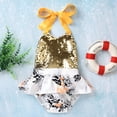 thumbnail image 2 of Seyurigaoka Baby Girls Princess Sleeveless Romper with Sequins, Cherry Print, 2 of 8