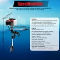 thumbnail image 4 of 4HP Outboard Motor, 4 Stroke 53.2CC Marine Boat Engine with Air Cooling System, Hand Start Gasoline Engine for Inflatable Fishing Boats Yachts Water Sport Tools, 4 of 15