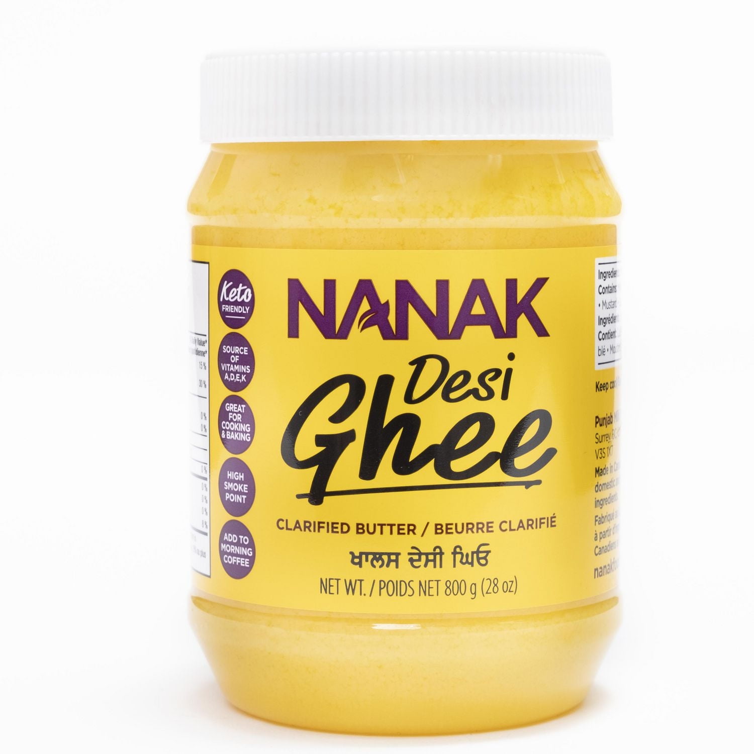 Nanak Pure Desi Ghee 800g, 800 g, Clarified Butter
