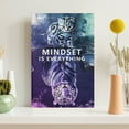 thumbnail image 3 of WFSposter Mindset is Everything Inspirational Wall Art Small Cat and Big Tiger Print Artwork Painting Home Decor, 3 of 7