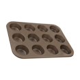 thumbnail image 2 of Non-Stick Muffin Pan Cupcake Cookie Molds Bakeware Cupcake Baking 12 Holes Large Gold, 2 of 8