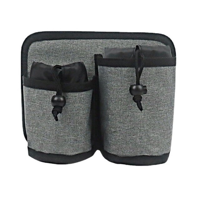 Portavasos para maletas con manos libres, accesorios de viaje, ajustable para diferentes tamaños de tazas de café, turistas-gris