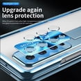 thumbnail image 5 of MonsDirect for 7.6 inch Samsung Galaxy Z Fold 3 5G 2021 Case with S Pen & S Pen Holder, Two Hinge Protection Plating Frame PC Cover, Shell Membrane Integrated Case with Stand & Lens Protection, Blue, 5 of 7