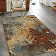 thumbnail image 3 of Brown Gray Area Rug 3x5 Washable Rug Non Slip Rustic Abstract Gradient Mottled Texture Large Area Rug Indoor Floor Carpet for Entryway Bedroom Kitchen Living Room Home Office Dining Room Nursery, 3 of 8