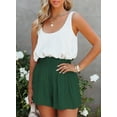 thumbnail image 3 of Asyoly Womens Shorts Summer Casual Ruffle Elastic High Waisted Smocked Shorts Pants, 3 of 7